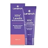 Lansinoh HPA Lanolin Brustwarzensalbe, 40 ml - 100 % natürlich & klimaneutral - beruhigt & schützt beanspruchte Brustwarzen