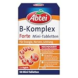 Abtei Vitamin B Komplex Forte - hochdosiert, für Energie, Nerven, Leistung - 50 Mini-Dragees (1er Pack)