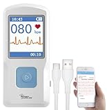 newgen medicals EKG Gerät: Mobiles medizinisches EKG-Messgerät mit PC-Software und App (für Zuhause, Mobiles Gerät, Pulsoximeter)