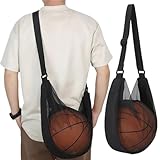 Basketballrucksack, Netztasche, Basketball Zubehör, Rucksacktasche, Basketballtasche, Netztasche mit Karabiner, Netztasche für Fußball, Basketball