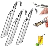 NOLACE 3 Stücks Teesieb aus Edelstahl Feinmaschiges Teesieb mit Hakengriff Edelstahl Teefilter für losen Tee Teeei Feinmaschig Teestab losen Tee Wiederverwendbar