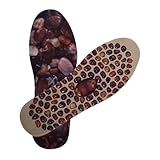 CALLARON 1 Paar Massage-einlegesohle Silikon Fersenpolster Herren Erdungsschuhe Mit Kupfer Fußmassagegerät Holz Gel-fersenpolstereinsätze Fußdruckpunktmatte Magnet-einlegesohle