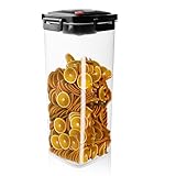 PORFOYO Kaffeedose Luftdicht, 1.8L, Kaffeebohnen Behälter, Vorratsdose, Vakuum Kaffeedose, Transparent Kaffeebohnen Aufbewahrung, für Kaffeebohnen, Nüsse, Kakao