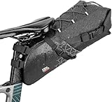 KEMIMOTO Satteltasche Fahrrad 15L, 100% wasserdichte Fahrradtasche Sattel, Rennrad Satteltasche, Fahrrad Sitztasche für E-Bike und MTB, mit Befetigungrimen zur Halterung
