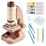 Tragbares Mikroskop Für Kinder - Lern-Experiment Vergrößerungsmikroskop - Biologie Experimentierset Für Kinder Ab 2 Jahren