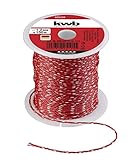 kwb Maurerschnur 100m, 1,2mm Stärke, Nylon Richtschnur in Rot - Belastbar, reißfest und vielseitig einsetzbar - Made in Germany