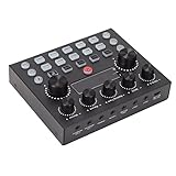Setzen Sie USB Live Sound Card Mixer, PC -, Spiel, Live, ABS -Material Double Channel Sound Card Mixer