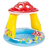 Intex 57114NP - Aufblasbarer Baby-Pool Pilz, Vinyl, Mehrfarbig, 102x89 cm