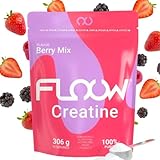 Creatin Monohydrat Pulver Tropischer Berry Mix – 306 g (90 Portionen) – Reines Kreatin ohne Zucker und ohne Maltodextrine – Mikronisiertes Kreatin 200 Mesh – Sportliches Supplement für Muskelaufbau
