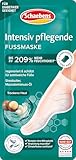 Schaebens Intensiv pflegende Fußmaske (2 Socken für 1 Anwendung) regeneriert & schützt mit Sheabutter, Macadamainuss-Öl für alle Hauttypen