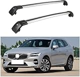 KAZONS Dachträger für Volvo XC60 2013 2014 2015. Autos Flush Rails Querstangen Abschließbare Universal-Dachträger Verstellbare Querstangen