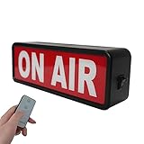 On Air Lichtschild Aufnahmeschild Studio Warnschild für (Studio/Heimstudio/Unternehmen/Schreibtisch oder Wanddekor) Einfacher und einfacher Ein-/Aus-Schalter Taste. Aufbeleuchtetes