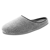 OLShop AG Herren Grau Filz Pantoffeln mit Filzsohle Gr. 43