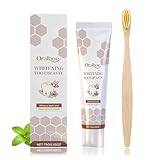 Zahnpasta, Natürliche Zahncrem, 75ml Zahnpasta mit Propolis, Fluoridfrei, Zahncreme Complete Care, Whitening Zahnpastas, Natürlich Weiße Zähne für Empfindliche Zähne und Aufhellung, Pfefferminze