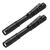 Flintronic LED Taschenlampe Mini, 2 Stück, 200 Lumens Pen Light, Wasserdicht Stift Licht für Camping/Wandern/Haushalt, 2*AAA-Batterien (Nicht Enthalten)