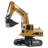 Mahnoor 5CH Fern Bedienung Bagger, Fern Bedienung LKW RC Traktor Baufahrzeuge Spielzeug mit Licht & Sound für MäDchen Kinder 4 5 6 7 8 Jahre