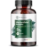 Mariendistel Artischocke Löwenzahn Leber Komplex – 180 Kapseln – mit 80% Sylimarin & 2,5% Cynarin + Cholin & Desmodium - Vegan