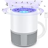 Insektenvernichter Elektrisch, UV Mückenlampe Fliegenfalle Innenbereich Mückenfalle Mückenschutz, USB Mosquito Repellent Tragbare Fliegenfallen für Schlafzimmer, Wohnzimmer Büro, Küche und Camping