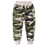 Generisch Jungen Jogginghose Classic Hosen Outdoorhose Kinder Sporthose Sweatpants mit Elastischer Trainingshose Sweathose Freizeithose Kuschelhose Winterhose Loungehose Camouflage, 2 Jahre