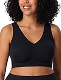 Schiesser Damen nahtloses Bustier mit herausnehmbaren Pads - Invisible Soft, schwarz_170364, 40