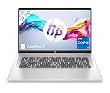 HP Laptop 17 mit Intel Core i7-1355U | 17,3' FHD Display | 16 GB DDR4 RAM | 1 TB SSD | Intel Graphics | Akkulaufzeit 8 Stunden | Windows 11 Home | QWERTZ | Silber