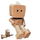 Lufterfrischer-Clip für Autoventilator, dekorativer Roboter aus Holz für Luftauslass mit Luftreiniger | Geruchsneutralisierer für Auto, Haus, Reisen, Badezimmer, Schlafzimmer