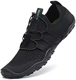SAGUARO Badeschuhe Herren Wasserschuhe Männer Strandschuhe Damen Aquaschuhe Neoprenschuhe rutschfeste Schwimmschuhe Dunkelschwarz 43 EU