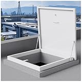 Dachfenster aus Aluminiumlegierung, Regenschutz für Kellerfenster, Dachinspektionsanschluss, Dachboden, Schachtplatte, langlebig, wetterfest, weiße Treppenabdeckung.
