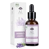 AL-Organics® Lavendelöl BIO (Lavandula Angustifolia) - 100% NATURREIN ohne Zusätze - 10 ml - Ätherisches Bio Öl - Aromatherapie und Massageöl