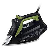 Rowenta DW6330D1 Eco Intelligence Dampfbügeleisen, optimale Dampfverteilung, 2500 W Leistung, schnelle Aufwärmzeit, 1 l, schwarz/grün