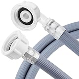 twoonto Washing Machine Inlet Hose, Waschmaschinen Zulaufschlauch 1M Universal Zulaufschlauch für Waschmaschinen und Geschirrspüler 3/4 Zoll Wasserzulaufschlauch