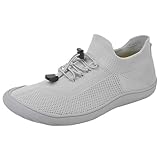 Generisch Barfußschuhe Damen Herren Knit Minimalistische Barfuss Schuhe Slip On Sneaker Outdoor Trail Running Walking Schuhe Bequeme Sneakers Weiblich Atmungsaktive Outdoor Laufschuhe