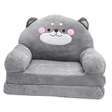 Amosfun Elefantenförmiger Klappsofa für Niedliches Plüschsitzmöbel für Wohnzimmer Kindergarten und Schlafzimmer Multifunktionaler Kreativer Kindersessel aus Hochwertigem Material