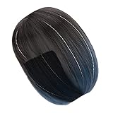 Healvian Kurze Perücke Mit Fransigen Verblasstem Natürliche Damenhaarperücke Ideal Für Alltag Und Besondere Anlässe Inklusive 1 PCS Haarnetz