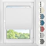 BelleMax Plissee Verdunklung Klemmfix Wabenplissee ohne Bohren Weiß-Weiß 80x130cm(BxH), Thermo Verdunklungsplissee 100% Blickdicht, Sicht- & Schallschutz, Wärmeisolierung für Fenster & Tür