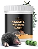 SCHÄDLINGSMEISTER Maulwurf & Wühlmaus Kugeln - Maulwurf Vertreiber & Wühlmausschreck - 100 Kugeln - EUKALYPTUS Zitrone Duft - Biologisch abbaubar - Effektiv gegen Maulwürfe und Wühlmäuse