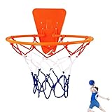 Wandmontierter Reifen 34 cm Wandmontage Basketballnetz mit Netz Universeller Tragbarer Basketballkorb für Kinder und Erwachsene