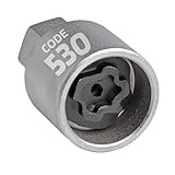 SW-Stahl 02383L-10 Felgenschloss Adapter 530 I geeignet für VW I Felgenschlösser lösen I Radsicherung Felgenschloss Demontage Werkzeug I Felgenschloss Ausdreher I Felgensicherung Schlüssel