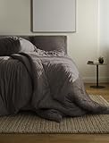 Bierbaum Bettwäsche 4135, Jersey Melange Uni, Designed in Germany, Taupe 80, 135x200 und 80x80 cm