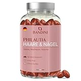 Bandini® Haare & Nägel 90 Softgels für 3 Monate | Nahrungsergänzungsmittel mit Omega-3, Vitaminen und Mineralstoffen | Stärkung von Haaren und Nägeln, Wachstum und Volumen | Unterstützung für starkes