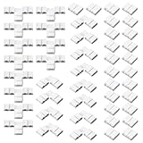 48 Stück 2 Nadel LED Streifen Verbinder, Lichtverbinder T Form L Form Lückenlose Lötfreie Steckverbinder LED Adapter Licht Verlängerung Verbinder für 3528 2835 SMD RGB LED Streifenlicht (8 mm)