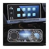 HETEVSCCK 9H Gehärtetem Glas Auto Navigation DVD GPS LCD Schutz Schutz Für VW Für Golf 8 MK8 Life GTI R 2020 2021 (Set)