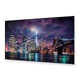 murando - Bilder New York 135x45 cm Vlies Leinwandbild 1 tlg Kunstdruck modern Wandbilder XXL Wanddekoration Design Wand Bild Panoramabild - Amerika Stadt City NY d-B-0155-b-a