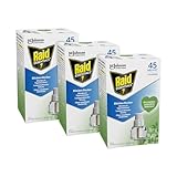 Raid Essentials Mückenstecker (Nachfüller), pflanzlicher Mückenschutz, geruchsneutral mit leichtem Zitrusduft, 3er Pack (3 x 32 ml)