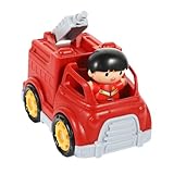 KONTONTY Feuerwehrauto kleines -Müllwagen Kleinkindspielzeug Feuerwehrauto fire Truck Toy -Cartoon-Feuerwehrauto Modelle von Feuerwehrautos Abs rot