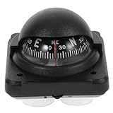 MAGICLULU Kfz Kompassball Tragbarer Einstellbarer Armaturenbrett Kompass für Auto Boot und LKW mit Präziser Navigation und Minimalistischem Design
