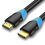 Digitalkey HDMI-Kabel 2.0 – Qualität 4 K Anschlüsse Aluminium Kontakte Gold – Kabel PVC Schwarz 10 Mt