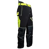 FOREST FIGHTER Start-Up Schnittschutzhose bis Größe 7XL - normal Schnittschutz-Bundhose - Sommer-Schnittschutzhose (XS schwarz)