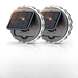 Solar-Wandleuchte, 9,9 cm, LED, Solar-Zaunlichter, wasserdicht, Deckleuchten, energiesparendes Licht, Ein/Aus, Auto Sola