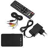 1080P HD Multimedia Player mit IR Fernbedienung, Video Player Unterstützt High Definition MultiRM RMVB, H.264, USB Laufwerk Klein, für Schönes Aussehen, Reichhaltige